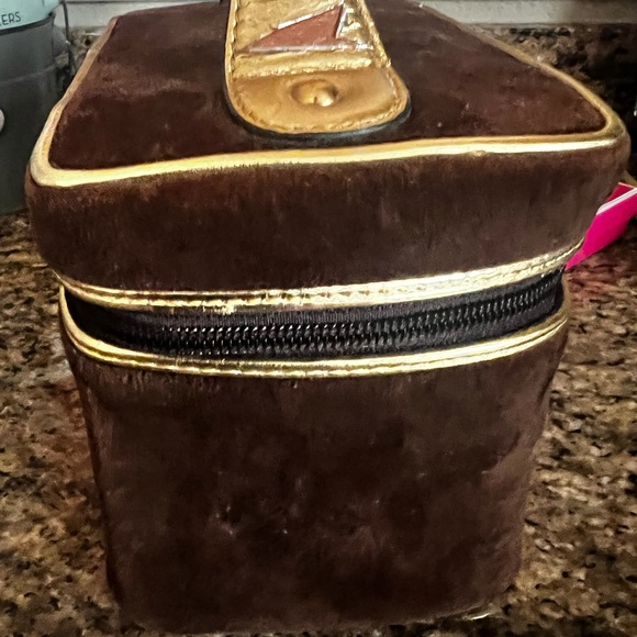 Y2K Juicy couture velour train case EUC Brown & Pink - Picture 13 of 15